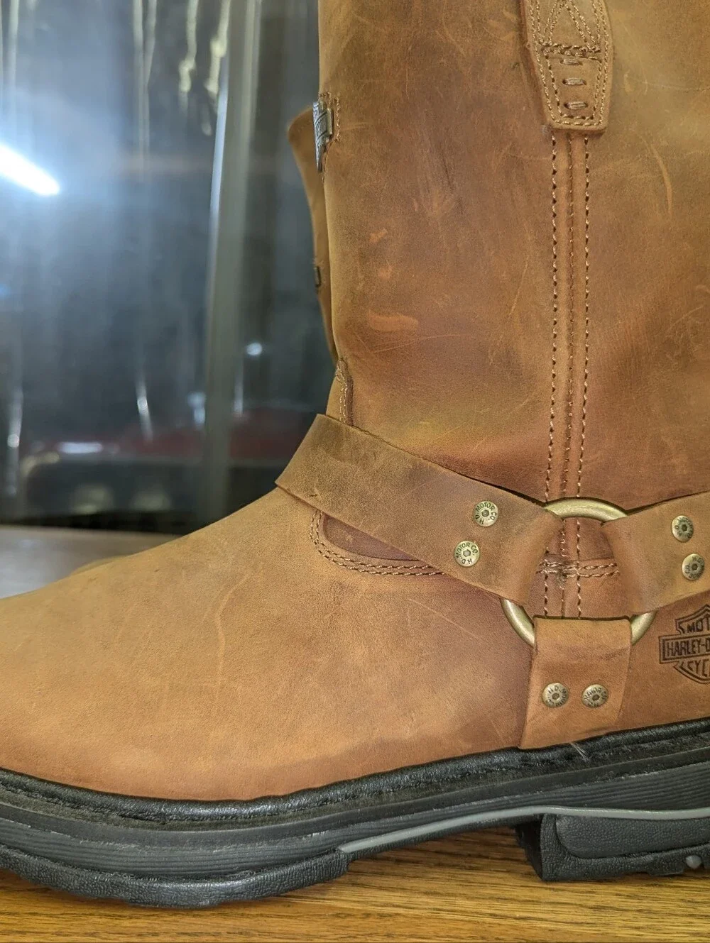 Harley Davidson Brown Leather Boots  Mens 10